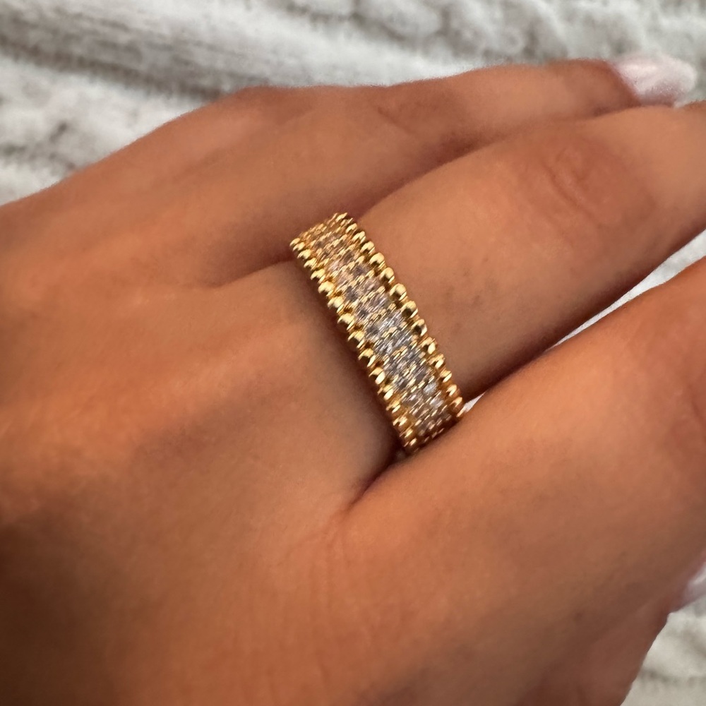 Gold and silver ring stainless